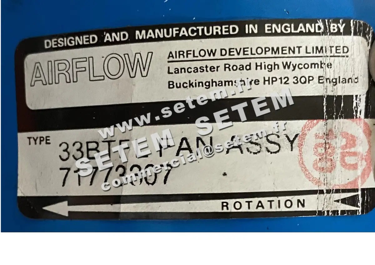 0108001000-VENTILATEUR AIRFLOW 33BTFL *71773307*
