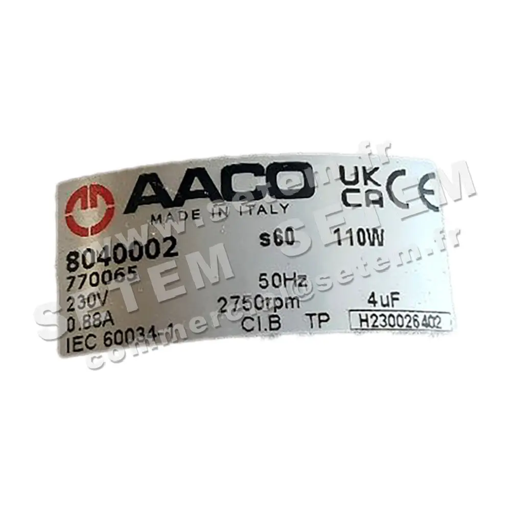 0115000035-MOTEUR AACO S60M *8040002*