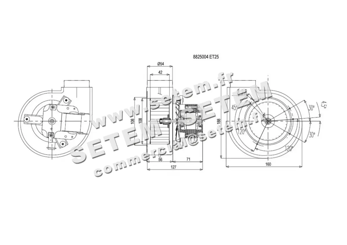 0115000070-VENTILATEUR AACO ET25 *8825004* 2