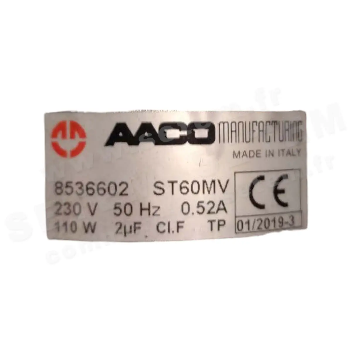0115000102-MOTEUR AACO ST60MV *8536602*