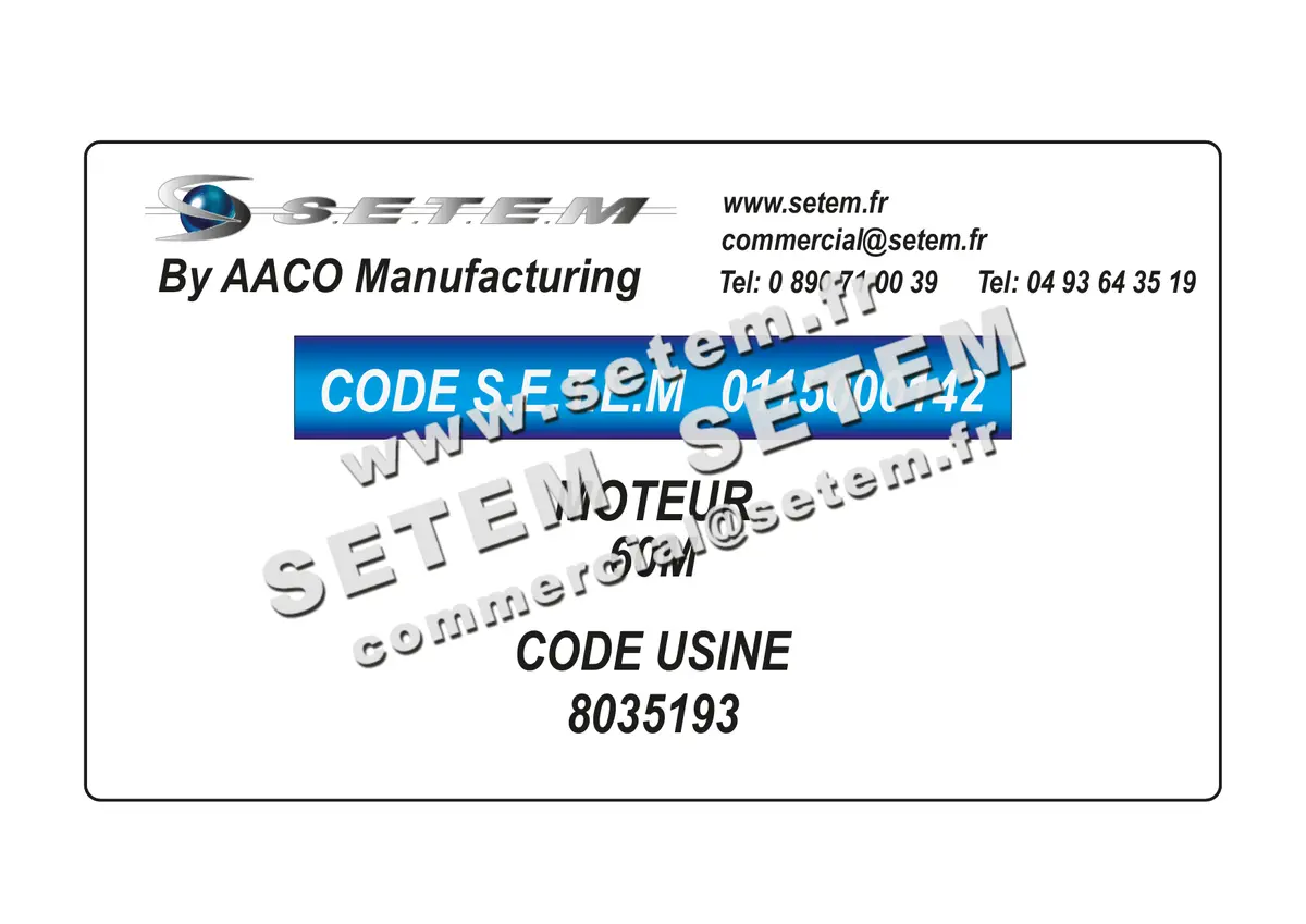 0115000142-MOTEUR AACO 60M *8035193* 5