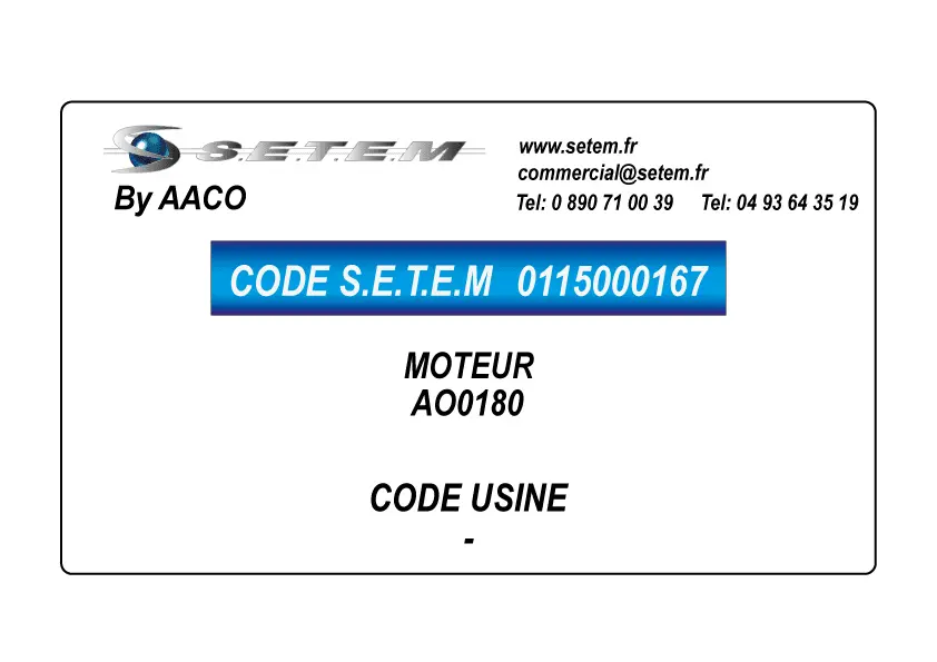 0115000167-MOTEUR AACO AO0180
