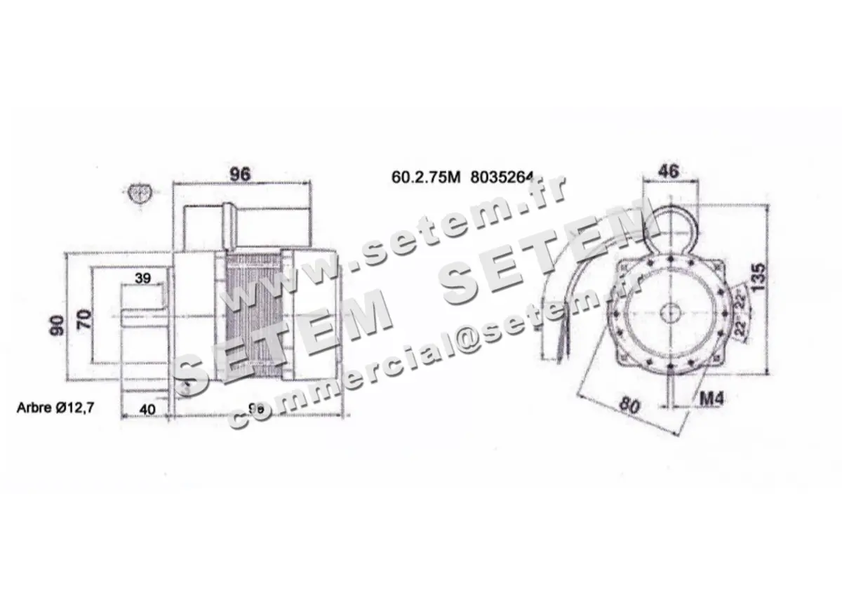 0115000450-MOTEUR AACO 60.2.75M *8035264* 2