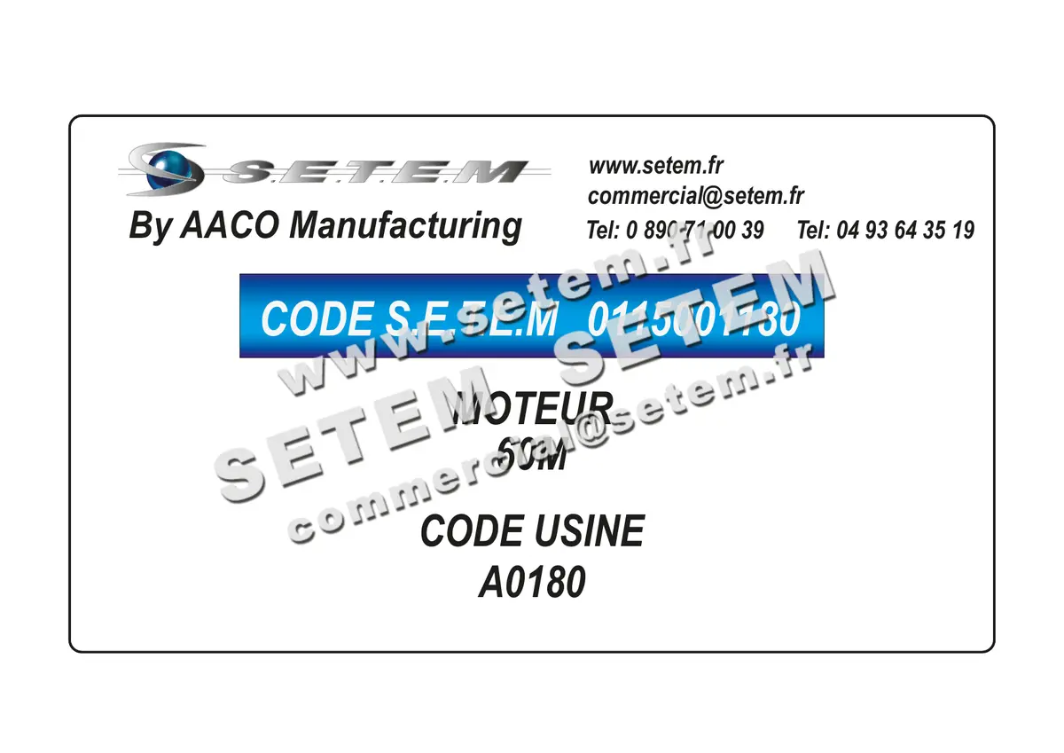 0115001180-MOTEUR AACO 60M *A0180* 4
