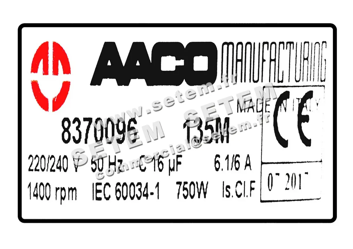 0115003015-MOTEUR AACO 135M *8370096* 2