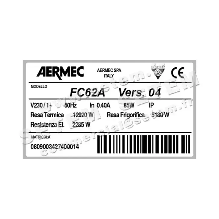 0119002050-VENTILO CONVECTEUR AERMEC FC62A 2