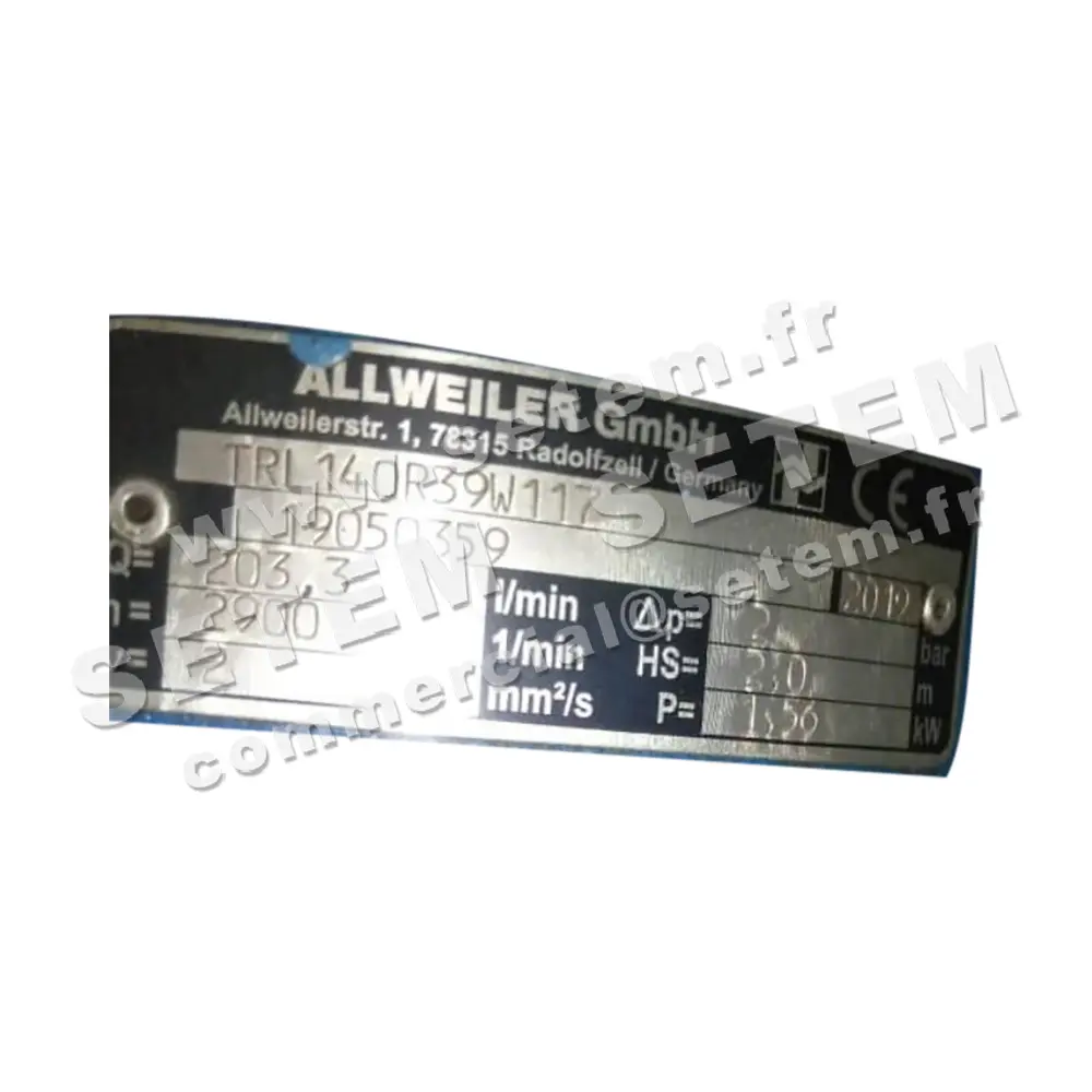 0135501100-POMPE ALLWEILER TRL140R39W117 2