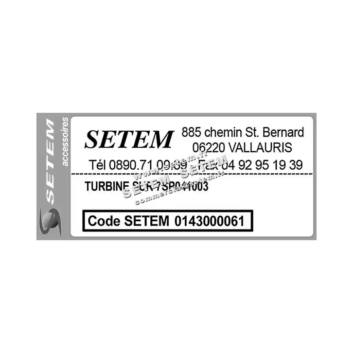 0143000061-TURBINE AIRWELL SUR 7SP041003 2