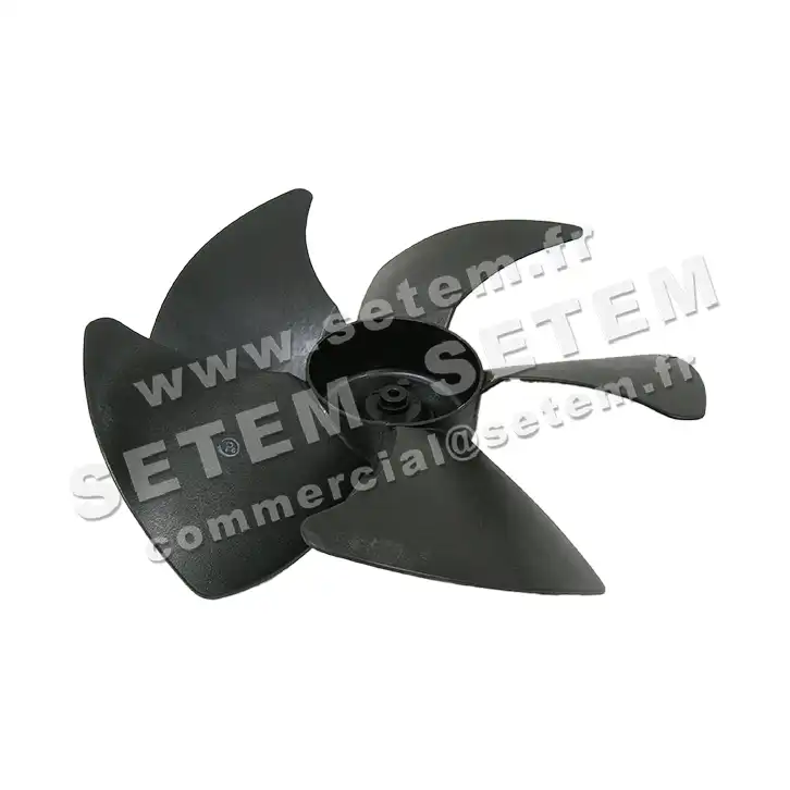0143002000-HELICE PLASTIQUE 5 PALES D400MM A8MM MOTEUR AIRWELL -HELICE "FD400.NP5" 2