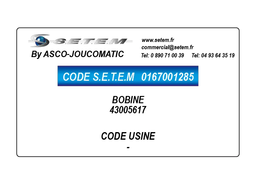 0167001285-BOBINE ASCOJOUCO 43005617