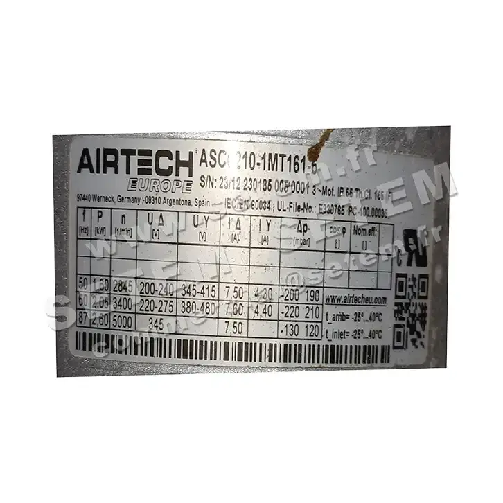 0201600004-COMPRESSEUR A CANAL LATERAL AIRTECH ASC0210-1MT161-6 2