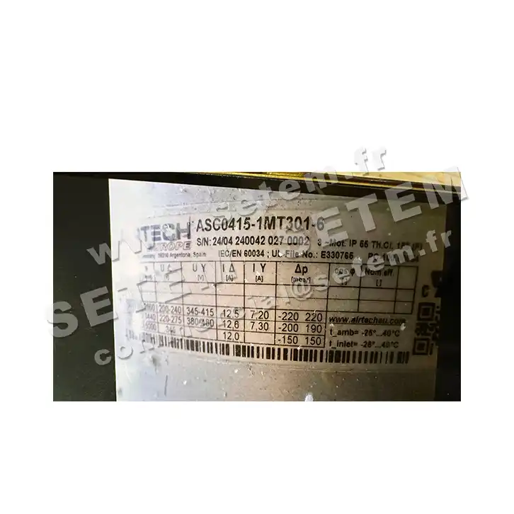 0201600017-COMPRESSEUR A CANAL LATERAL AIRTECH ASC0415-1MT301-6