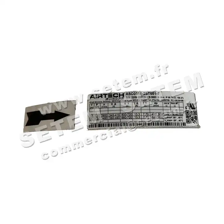 0201600051-COMPRESSEUR A CANAL LATERAL AIRTECH ASC0315-2ST551-7