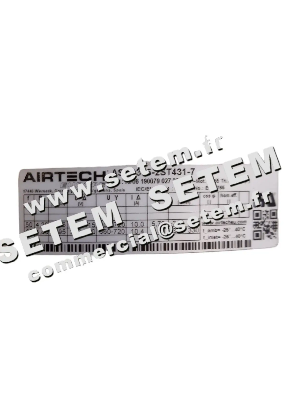 0201601000-COMPRESSEUR A CANAL LATERAL AIRTECH ASC0315-2ST431-7