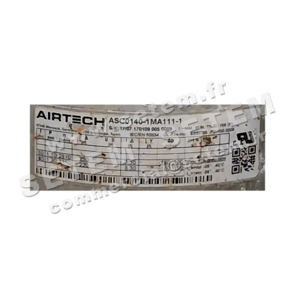 0201603216-COMPRESSEUR A CANAL LATERAL AIRTECH ASC0140-1MA111-1 3