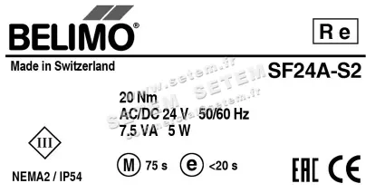 0308501120-MOTEUR BELIMO SF24A.S2 3