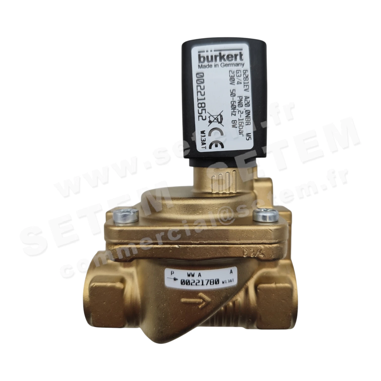 ELECTROVANNE 6281EV 00221852+00221780 2