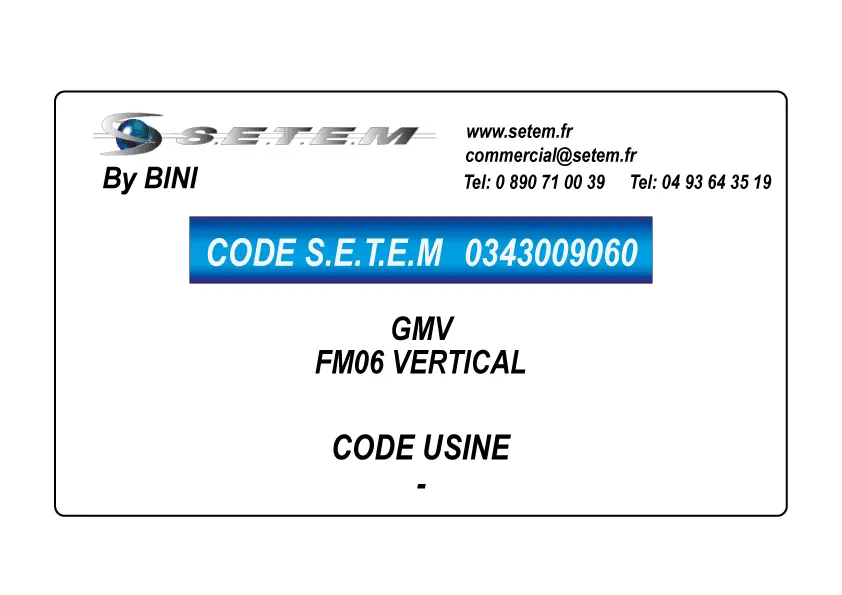 0343009060-GMV BINI SUR FM06 VERTICAL