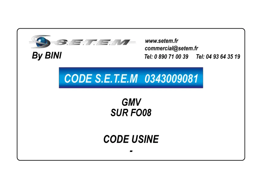 0343009081-GMV BINI SUR FO08