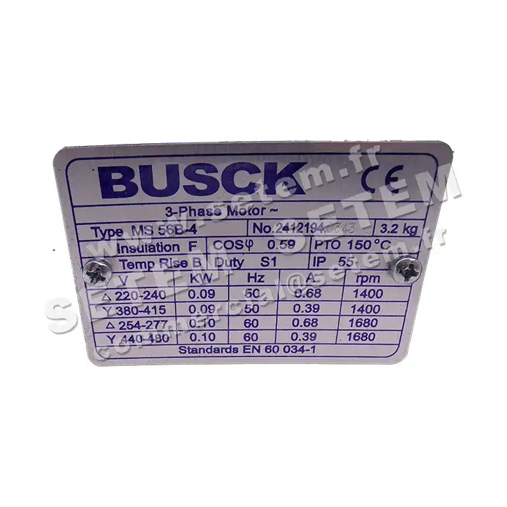 MOTEUR 0.09KW 4P T230/400V HA56 B34 MS56B-4 3