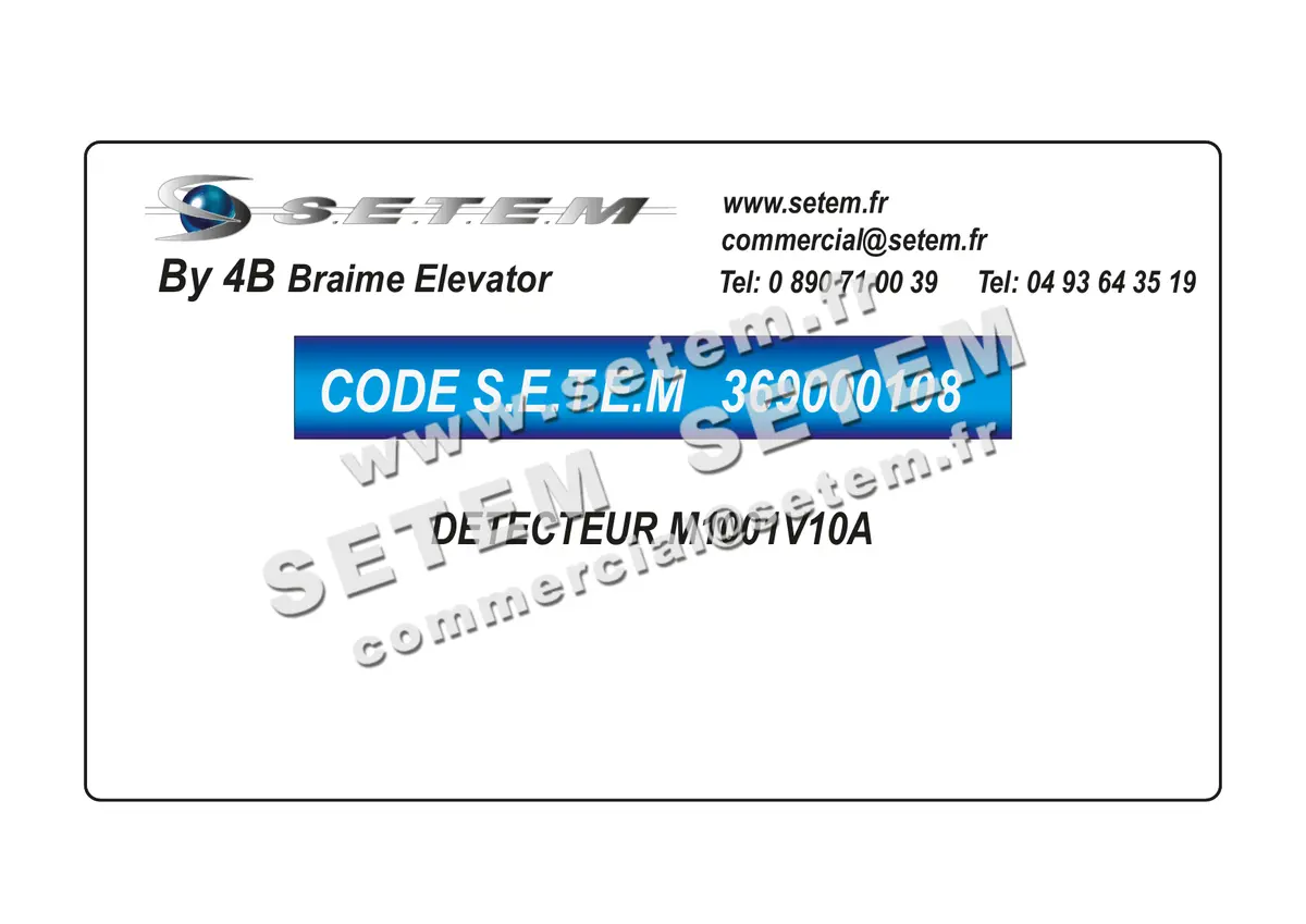 0369000108-DETECTEUR 4B M1001V10A 5