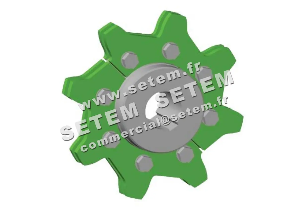 0369000133-ROUE DE TETE 12 DENTS POUR CHAINE FORGEE 4B 4B142HA