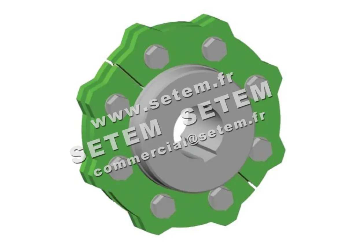 0369000146-ROUE DE PIED POUR CHAINE FORGEE 4B 4B142NA D459.5MM