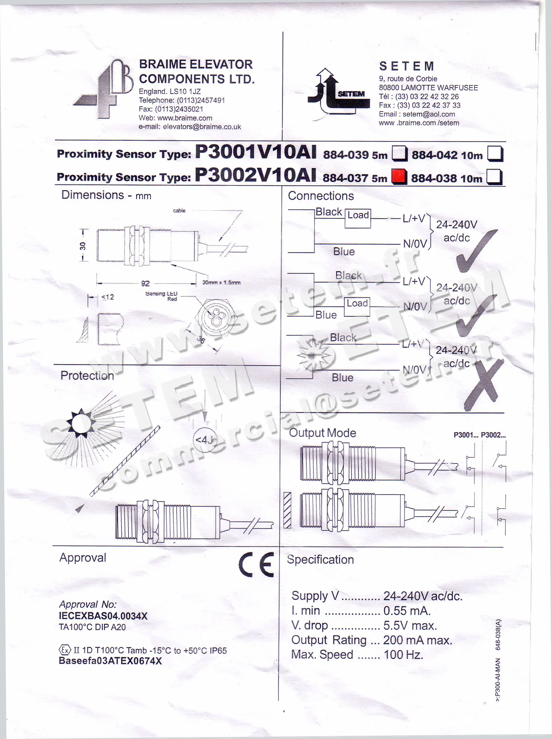 0369003002-DETECTEUR 4B P3002V10AI 5