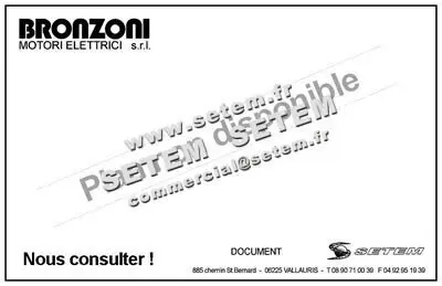 0370005775-MOTEUR BRONZONI 0.08KW 4P M230V HA63 B5 "142110" 2