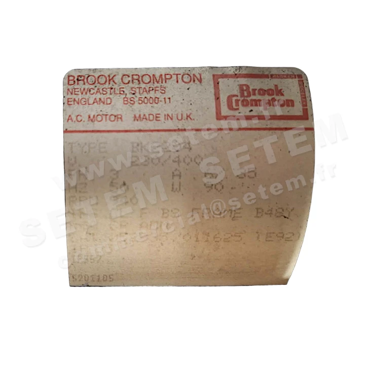 0373000900-MOTEUR BROOK CROMPTON BMS416TAHPENCNTDZ "5201105"