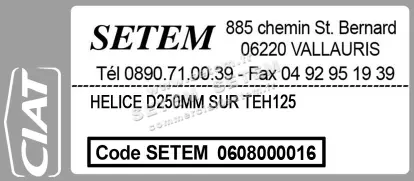 0608000016-HELICE D250MM SUR TEH125 CIAT 3