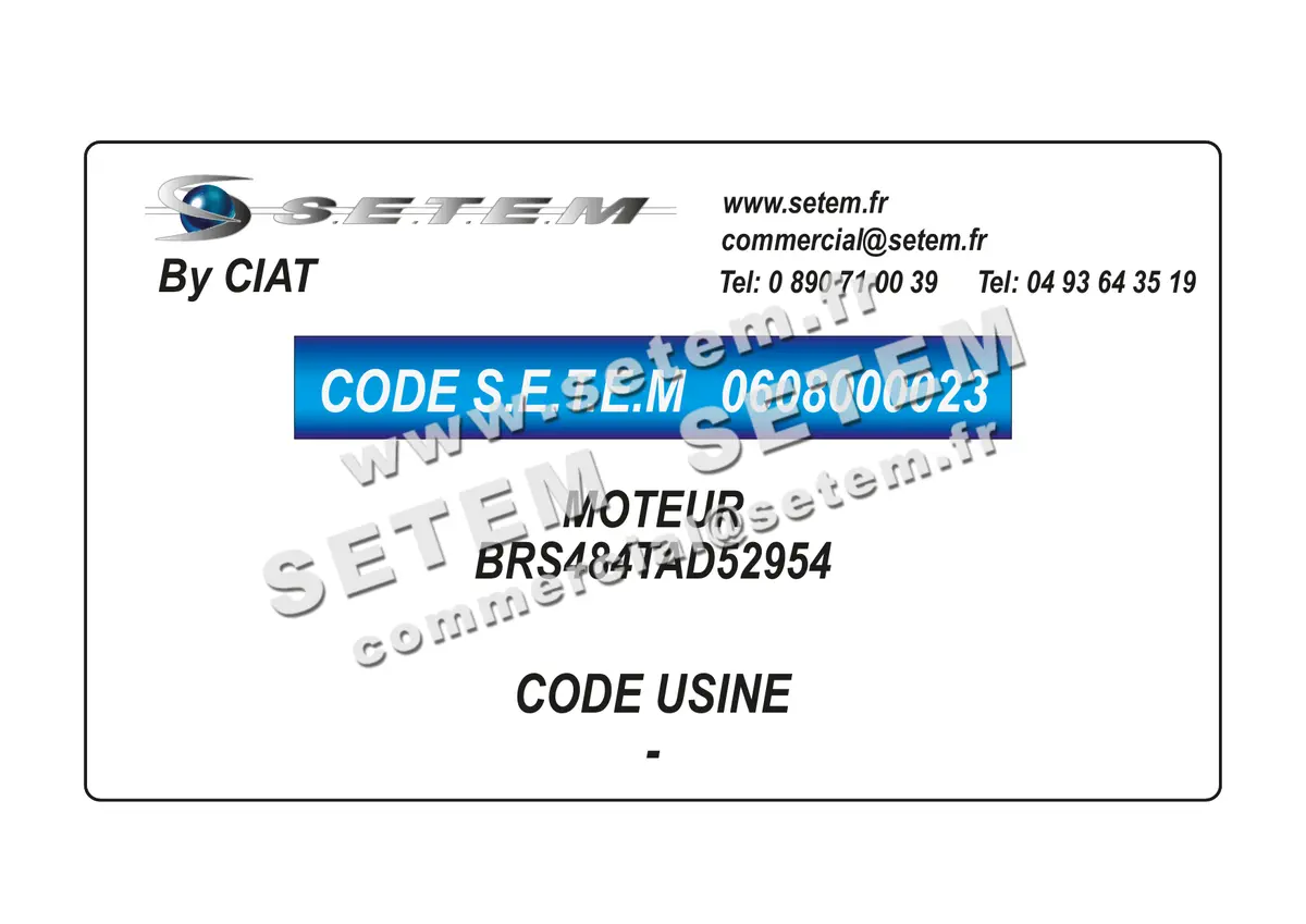 0608000023-MOTEUR CIAT BRS484TAD52954
