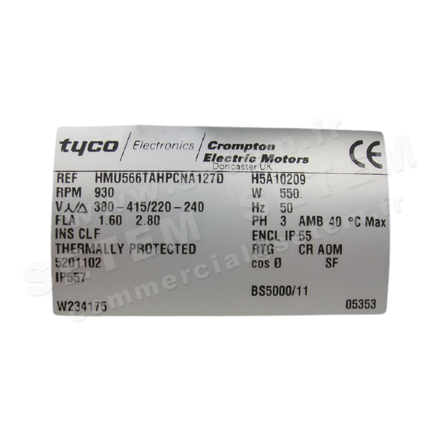 0608000044-MOTEUR CIAT HMU566TAHPCNA127D "5201102" 3