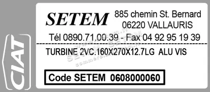 0608000060-TURBINE CIAT 2VC.160X270X12.7LG 3