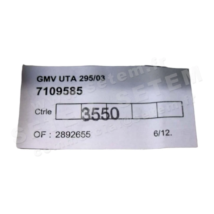 0608000099-GMV CIAT UTA295/03 *7109585* 2