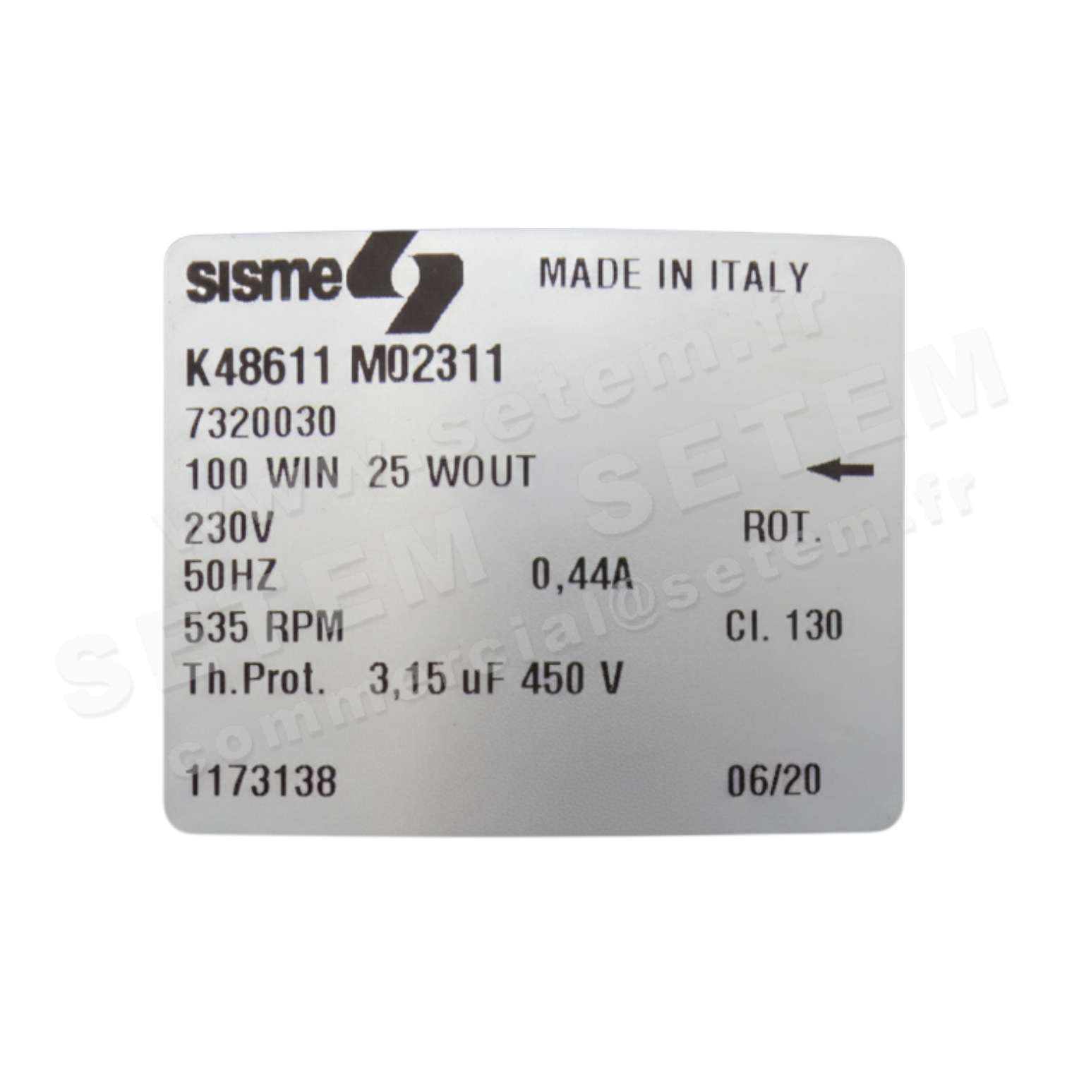 0608005217-MOTEUR CIAT K48611M02311 "7320030" 6