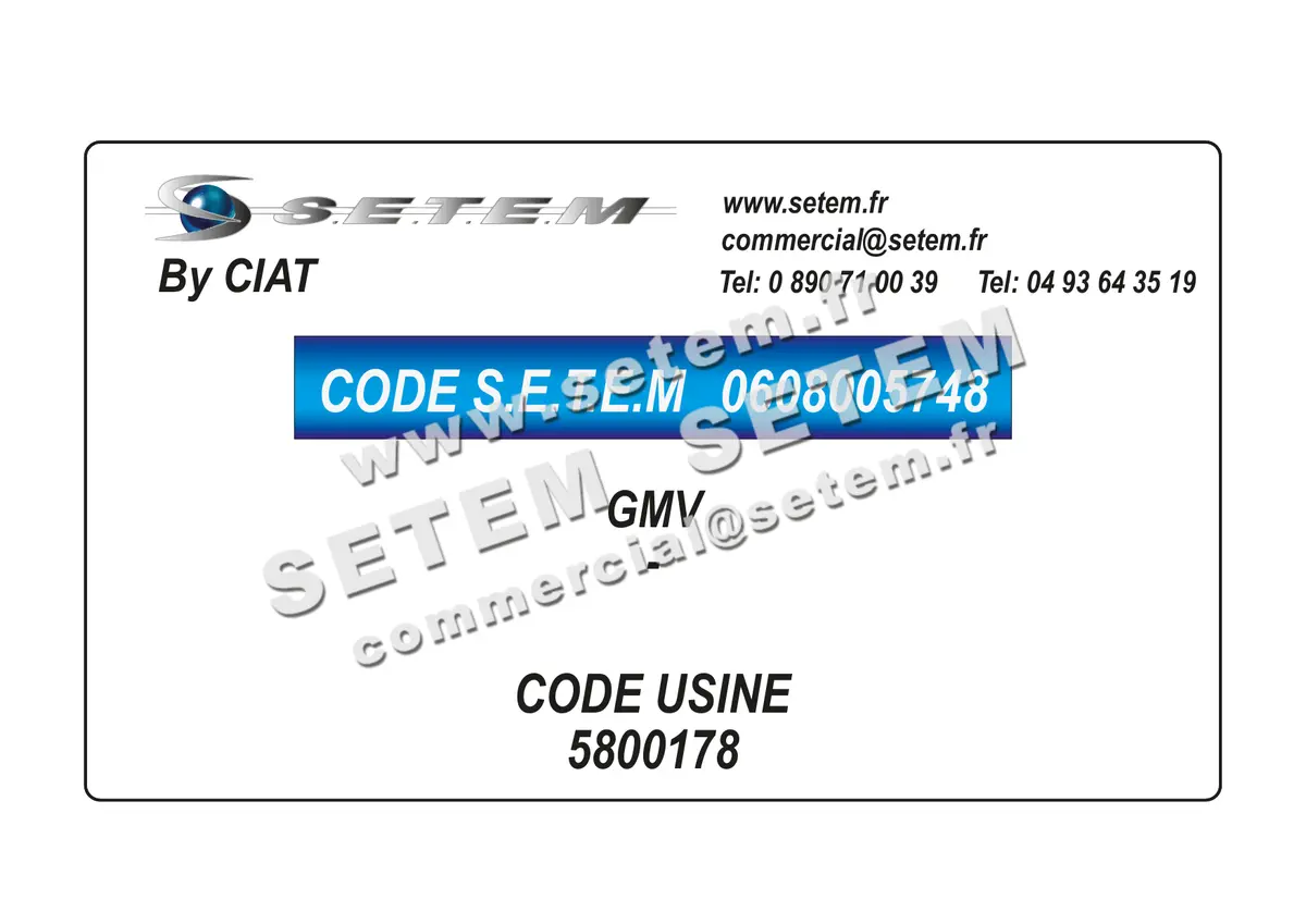 0608005748-GMV CIAT *5800178*