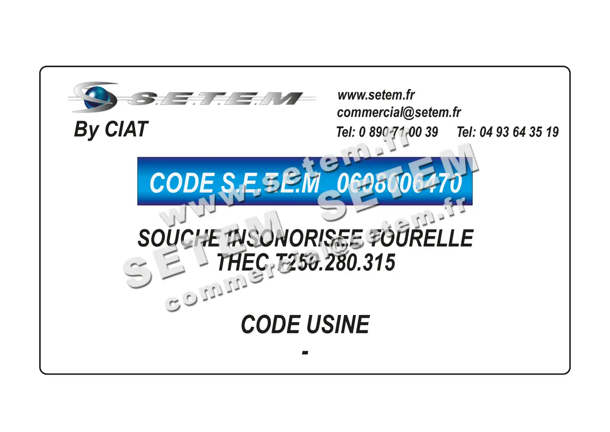 0608006470-SOUCHE INSONORISEE TOURELLE CIAT THEC T250.280.315