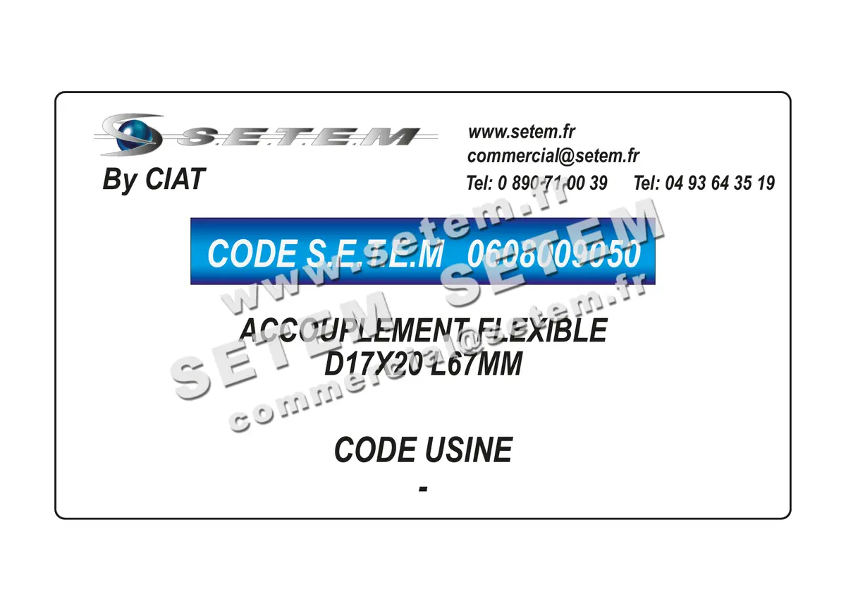 0608009050-ACCOUPLEMENT FLEXIBLE D17X20 L67MM CIAT 4