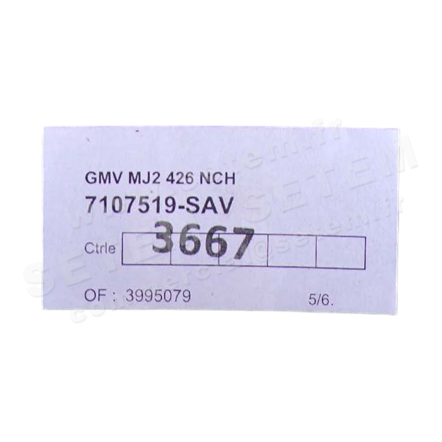 GMV SUR MAJ2 426 NCH *7107519* 3