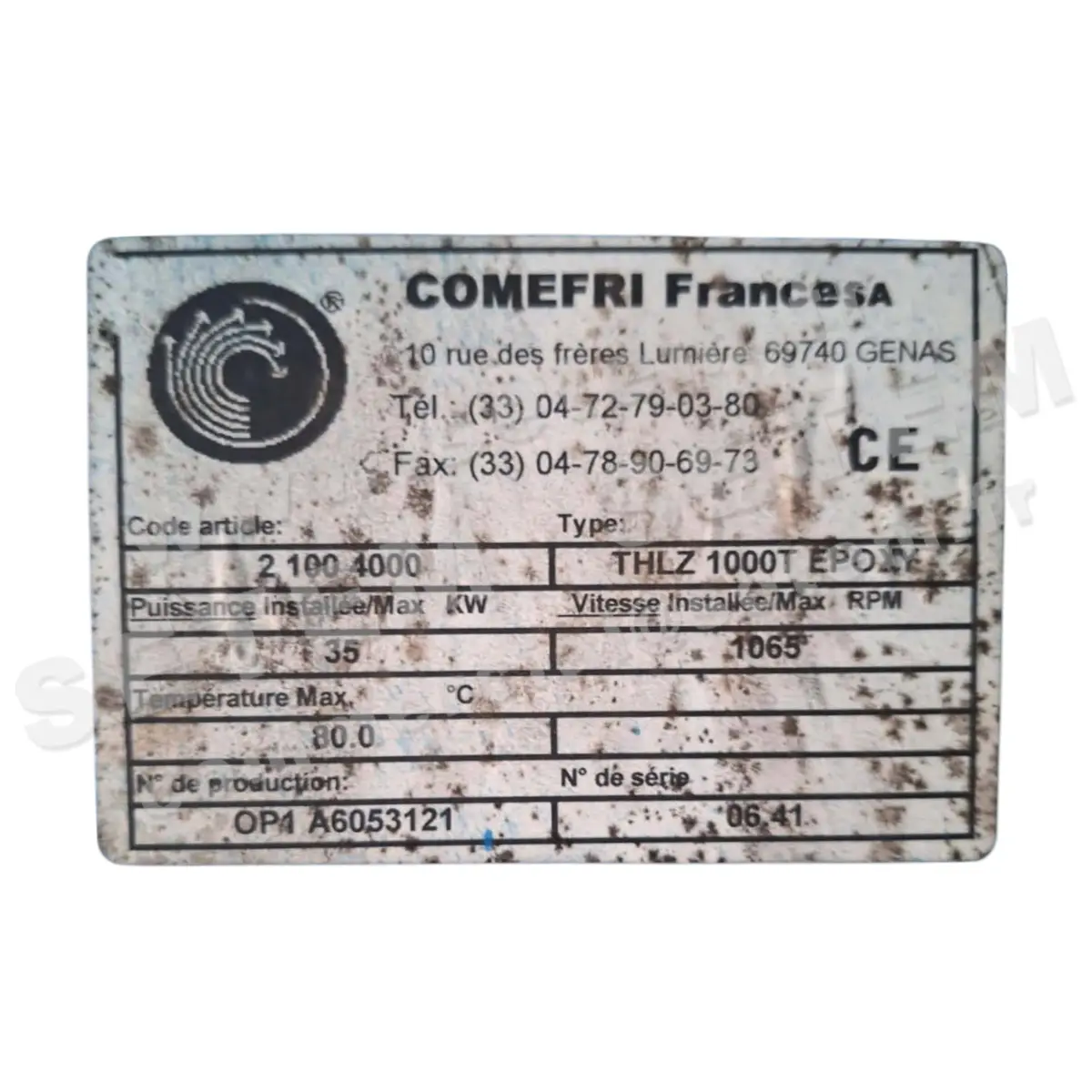 0695503012-VENTILATEUR COMEFRI THLZ1000T EPOXY *21004000*