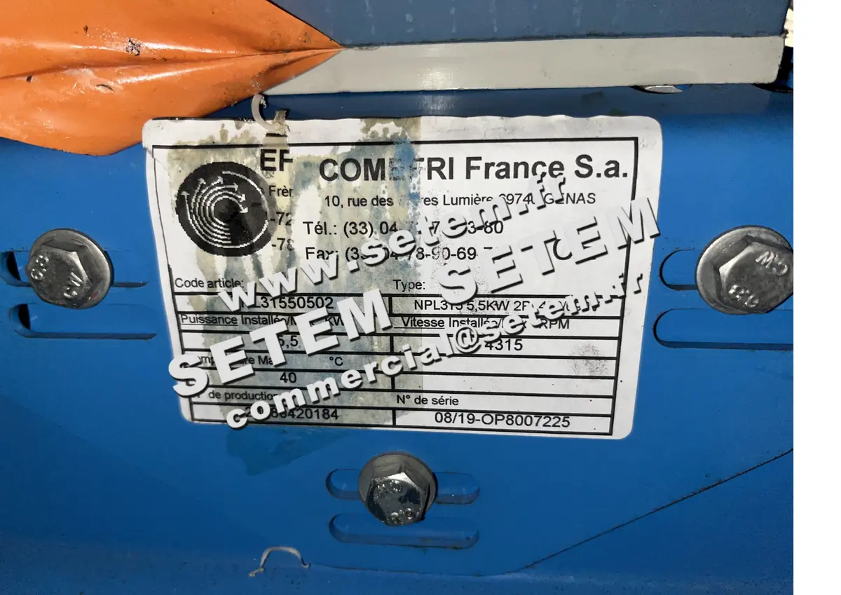 0695504712-VENTILATEUR COMEFRI NPL315 AR4 RD 5.50KW 2P T400/660V *ZPL31550502*