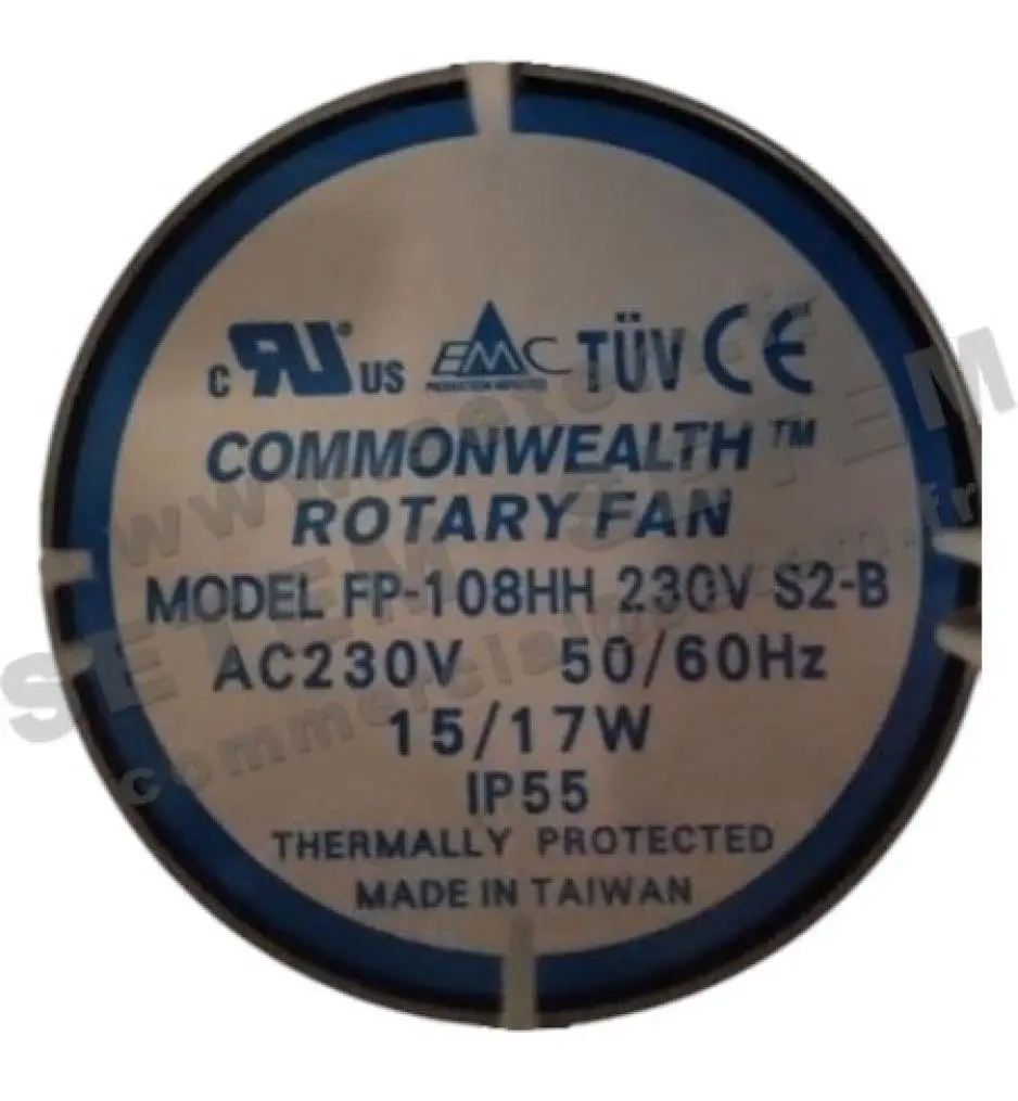 0698000147-VENTILATEUR ROTATIF COMMONWEALTH FP-108HH 230V S2-B 50/60Hz 15/17W IP55