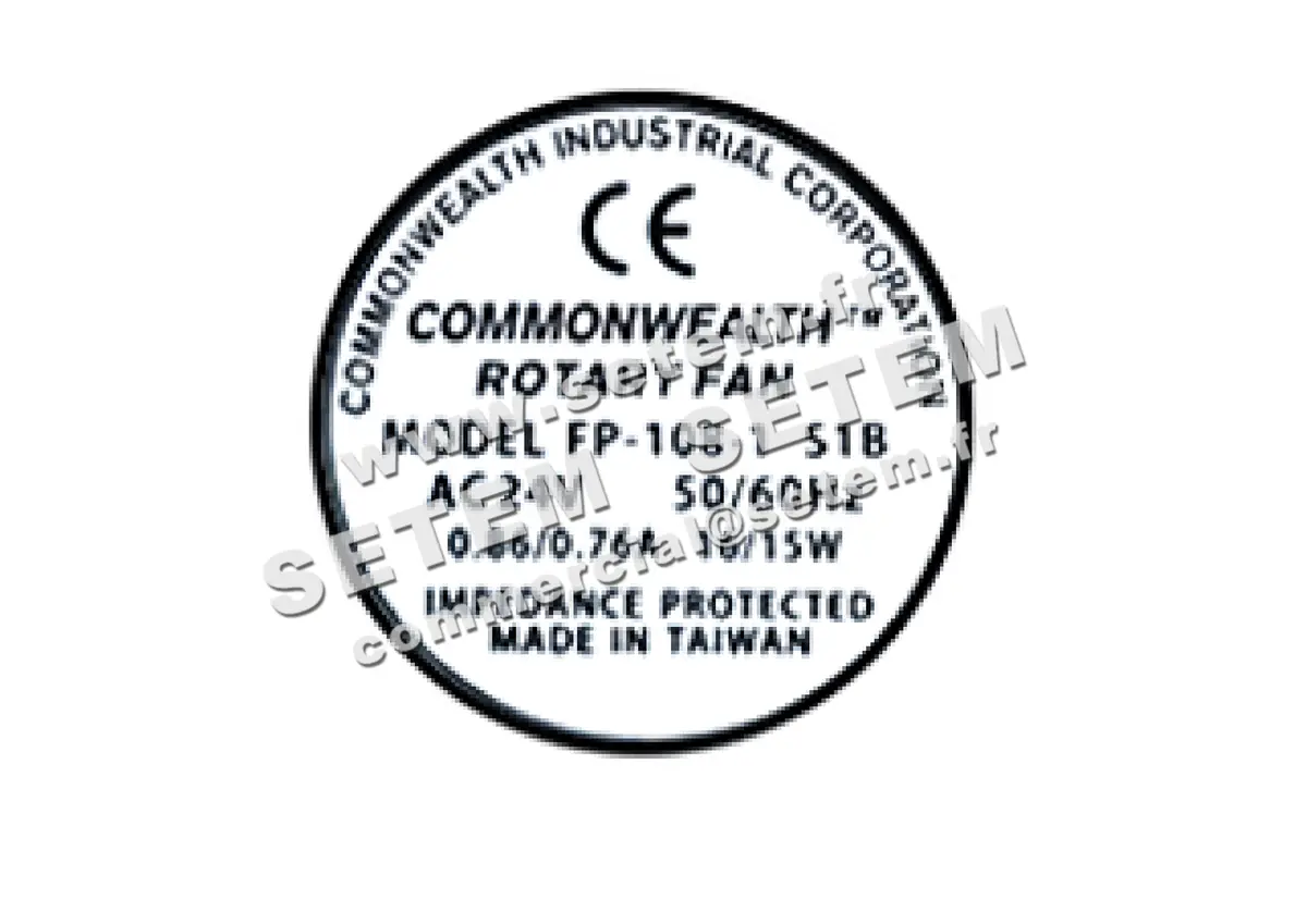 0698001963-VENTILATEUR COMMONWEAL FP-108-1S1B 24VAC 2