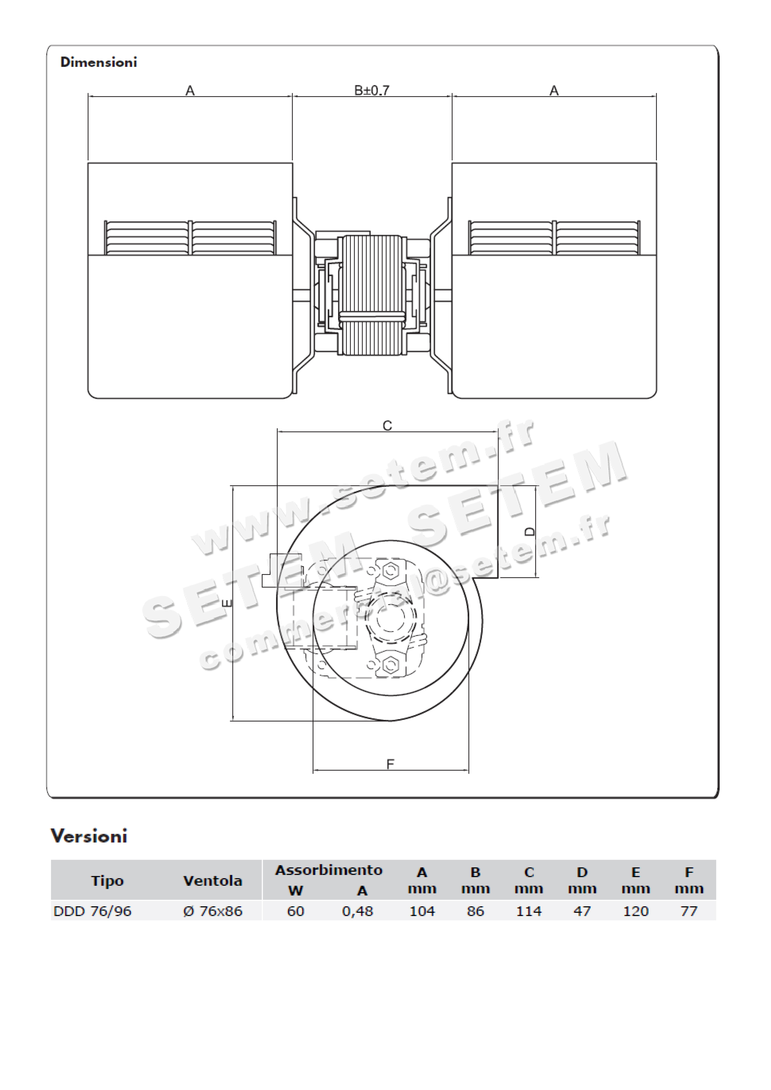 0727000181-VENTILATEUR COPREL DDD76/96 P35 3V 5