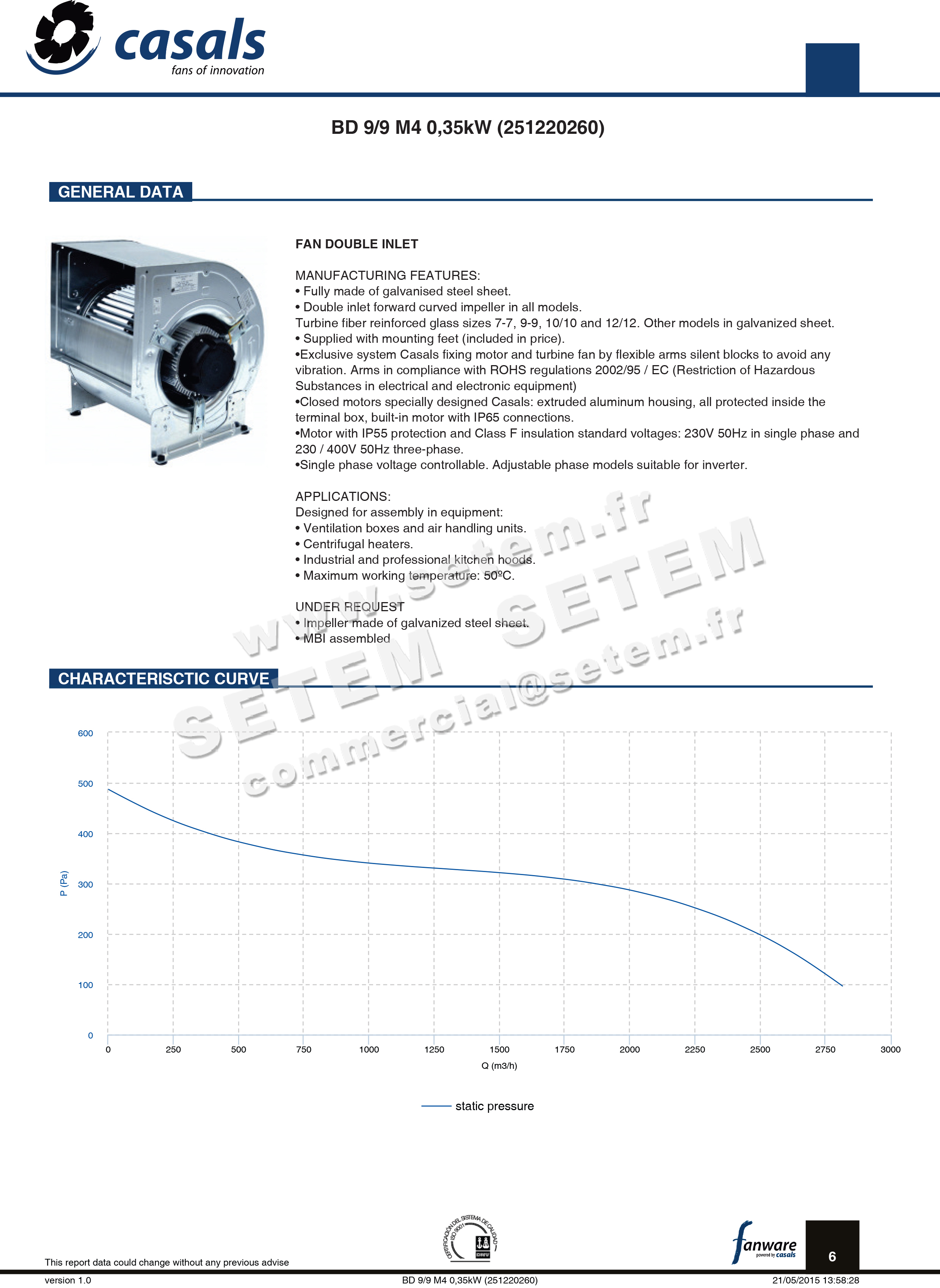 0747000909-VENTILATEUR CASALS BD9/9M4 350W + PI *25122026000403* 2
