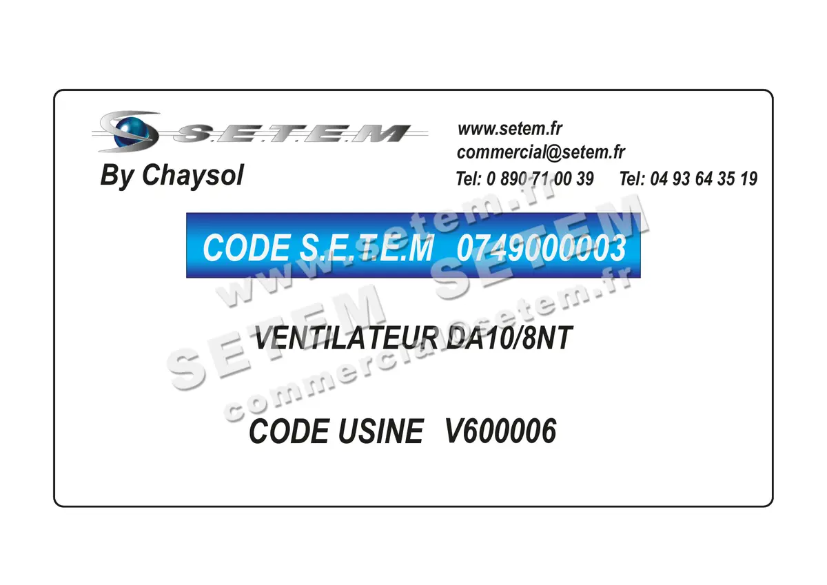 0749000003-VENTILATEUR CHAYSOL DA10/8NT *V600006*