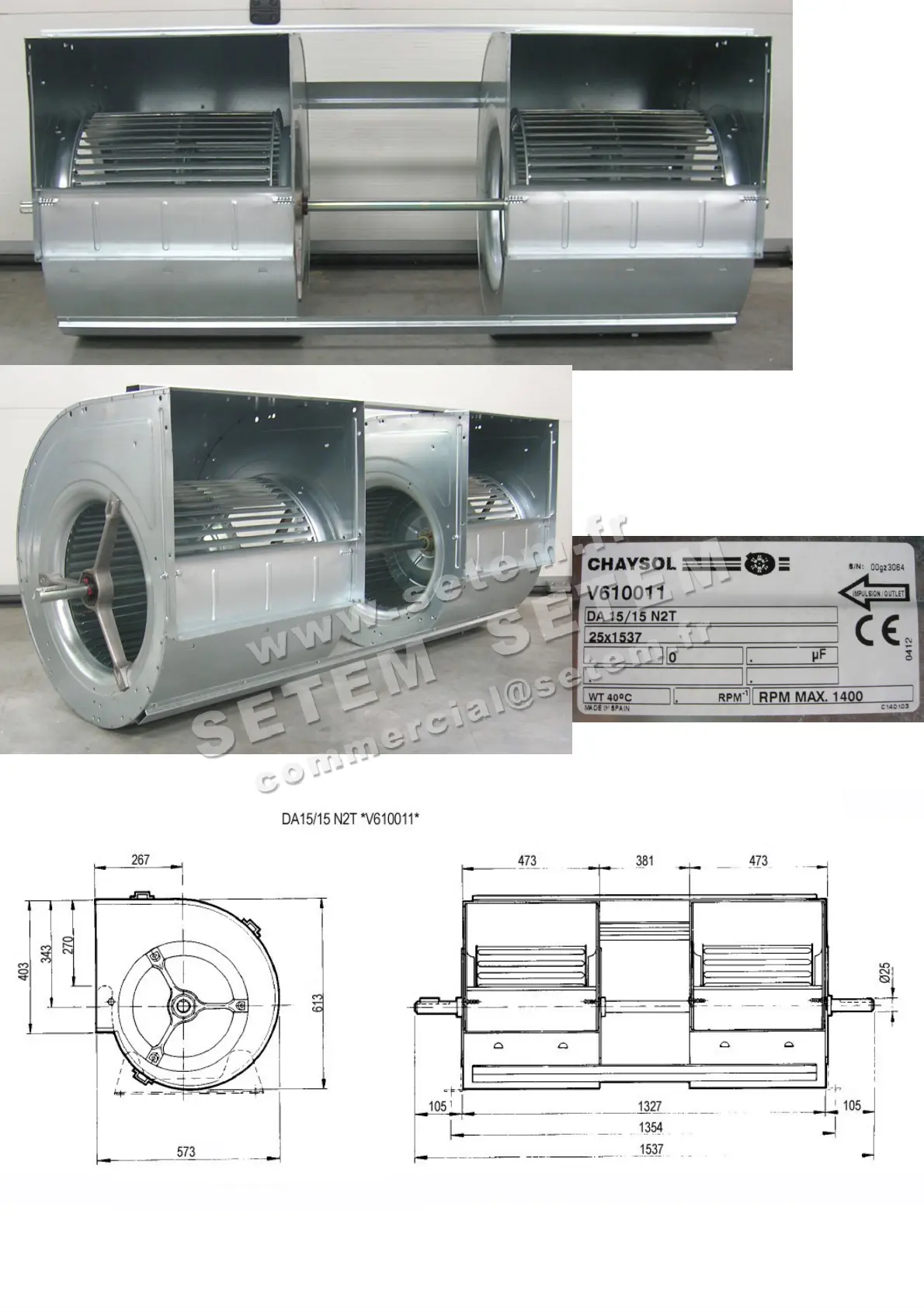 0749000028-VENTILATEUR CHAYSOL DA15/15N2T *V610011* 3