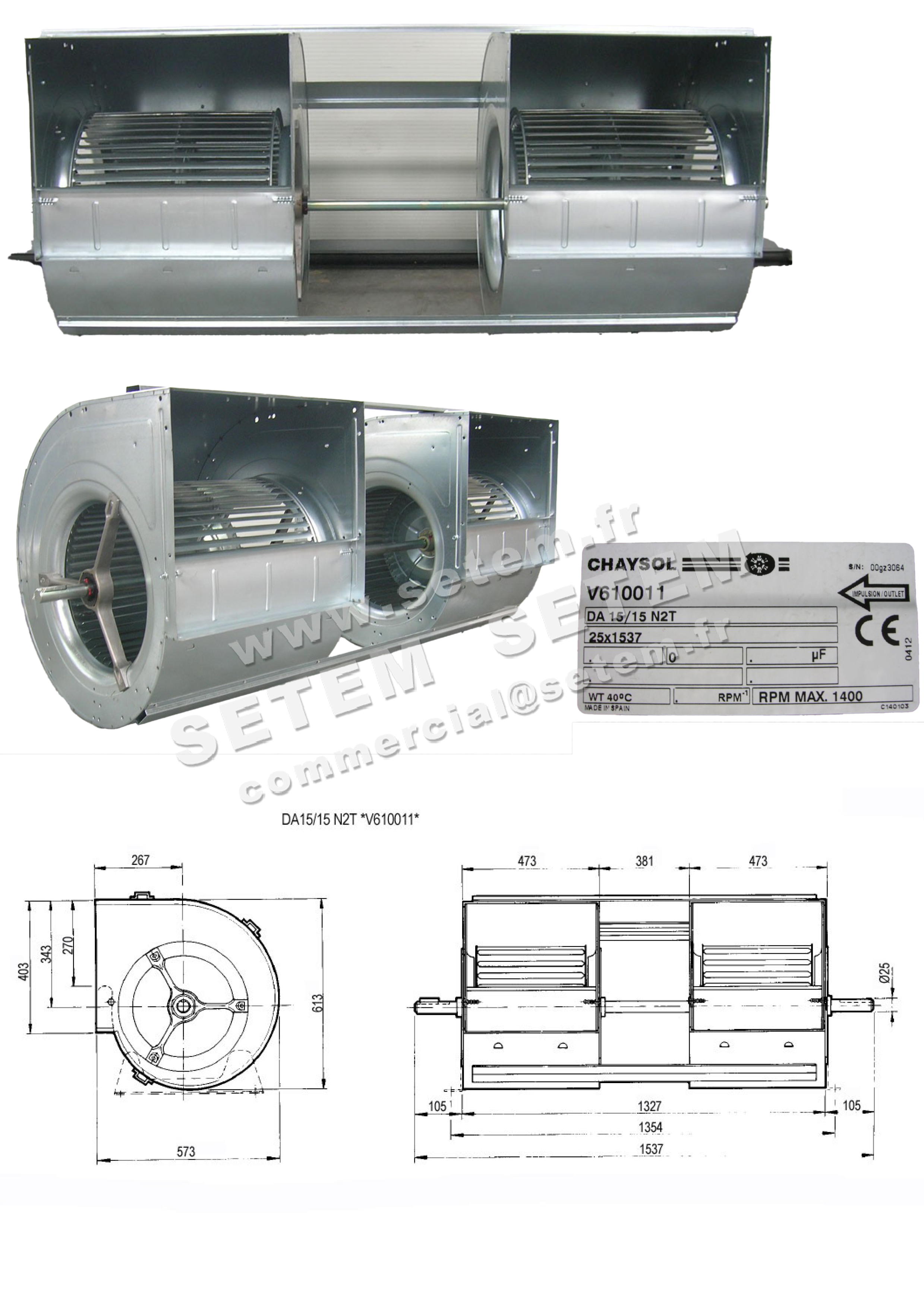 0749000028-VENTILATEUR CHAYSOL DA15/15N2T *V610011* 4