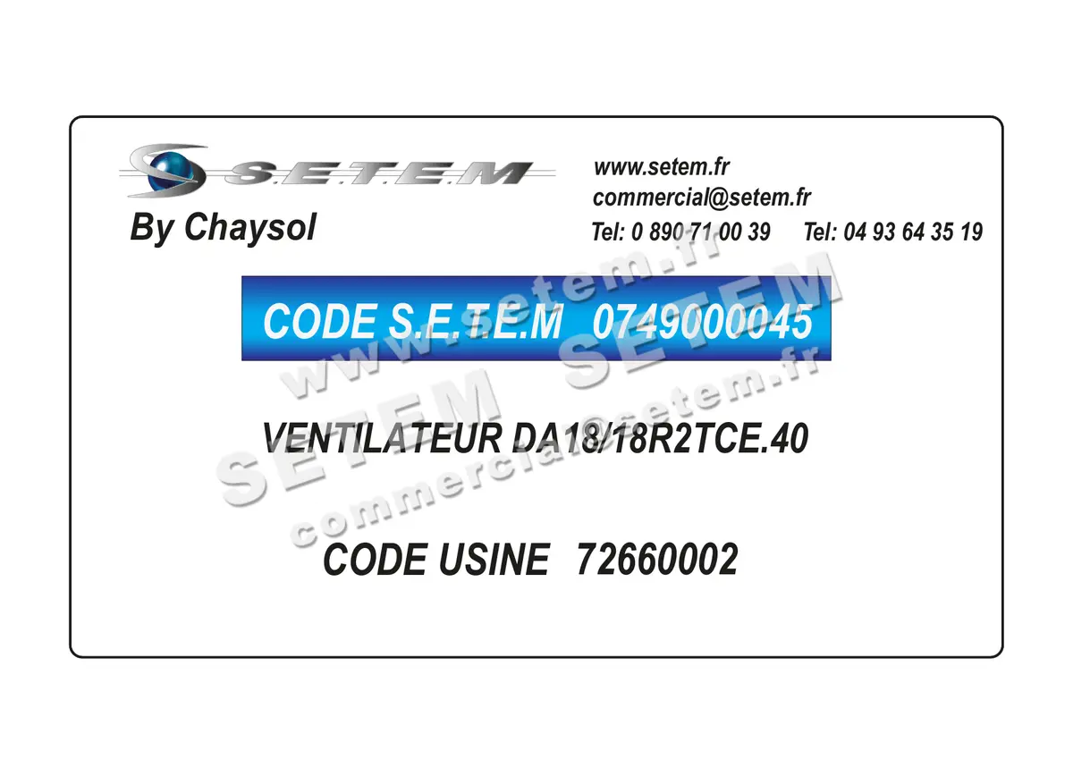 0749000045-VENTILATEUR CHAYSOL DA18/18R2TCE.40 *72660002*